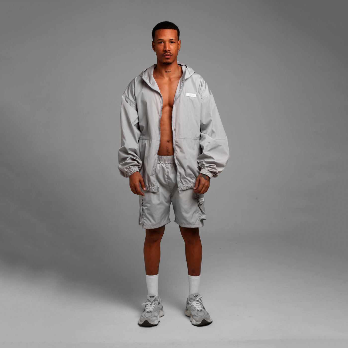 Chaqueta Oversize Antifluido Gris