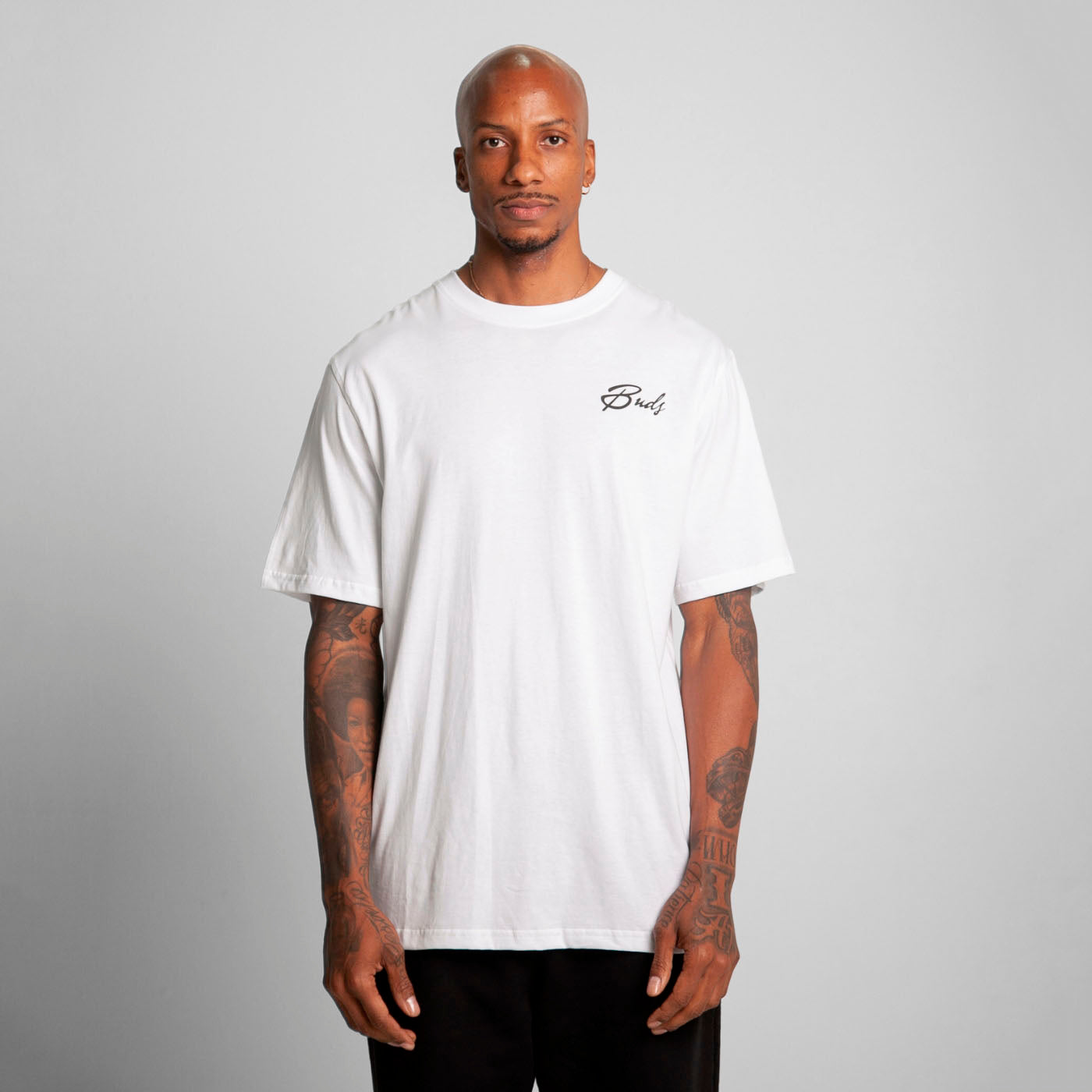 Camiseta Regular Fit Blanca Buds