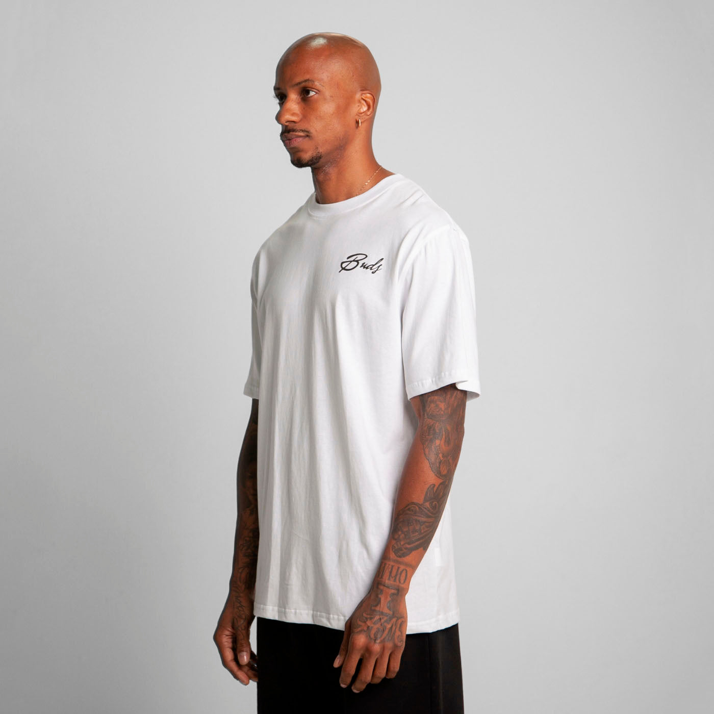 Camiseta Regular Fit Blanca Buds