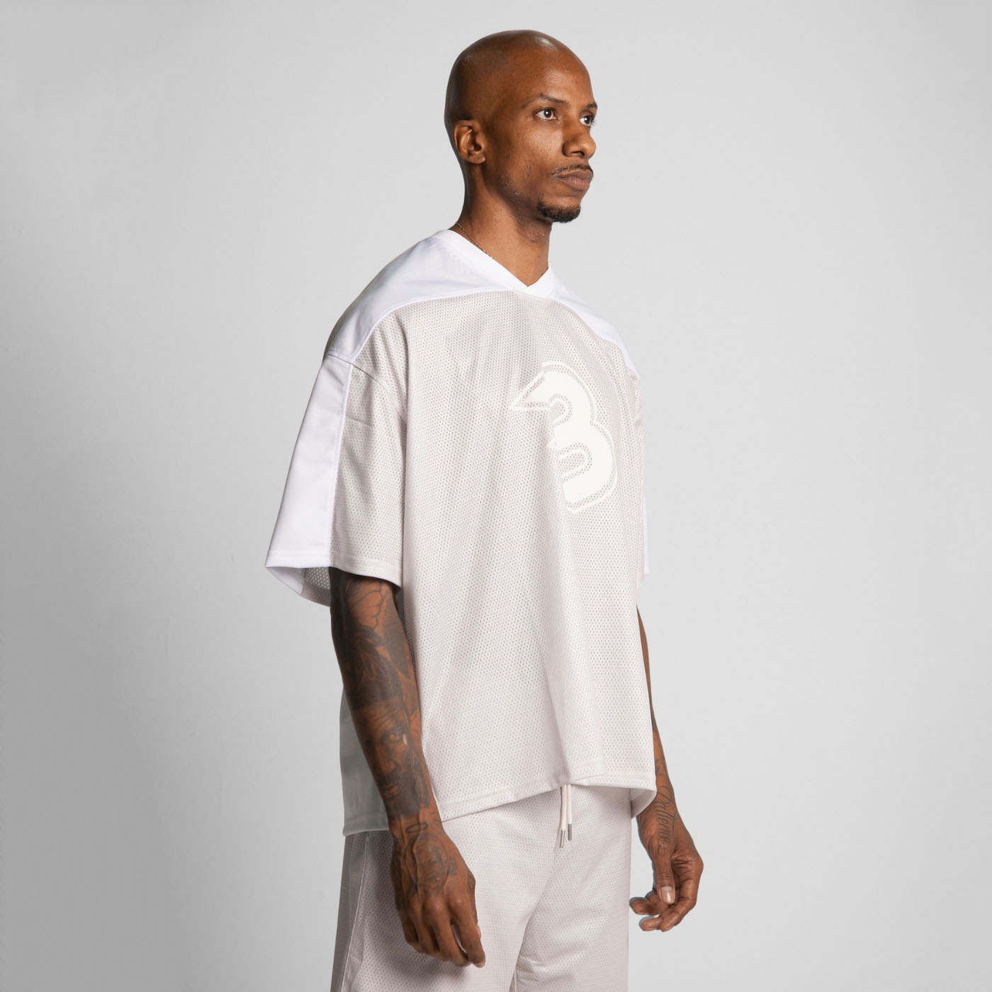 Camiseta Malla Beisbolera Beige Buds