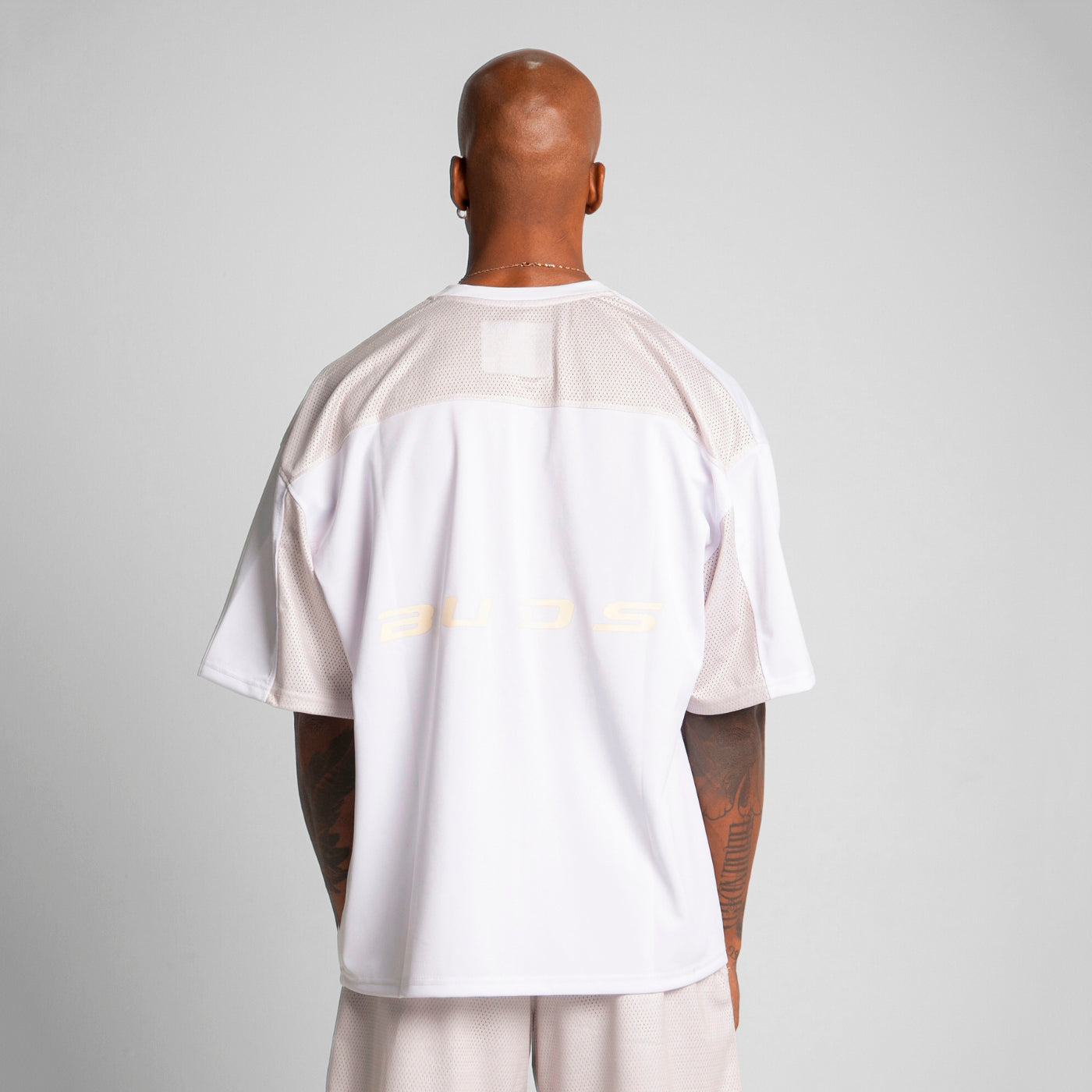 Camiseta Malla Beisbolera Beige Buds