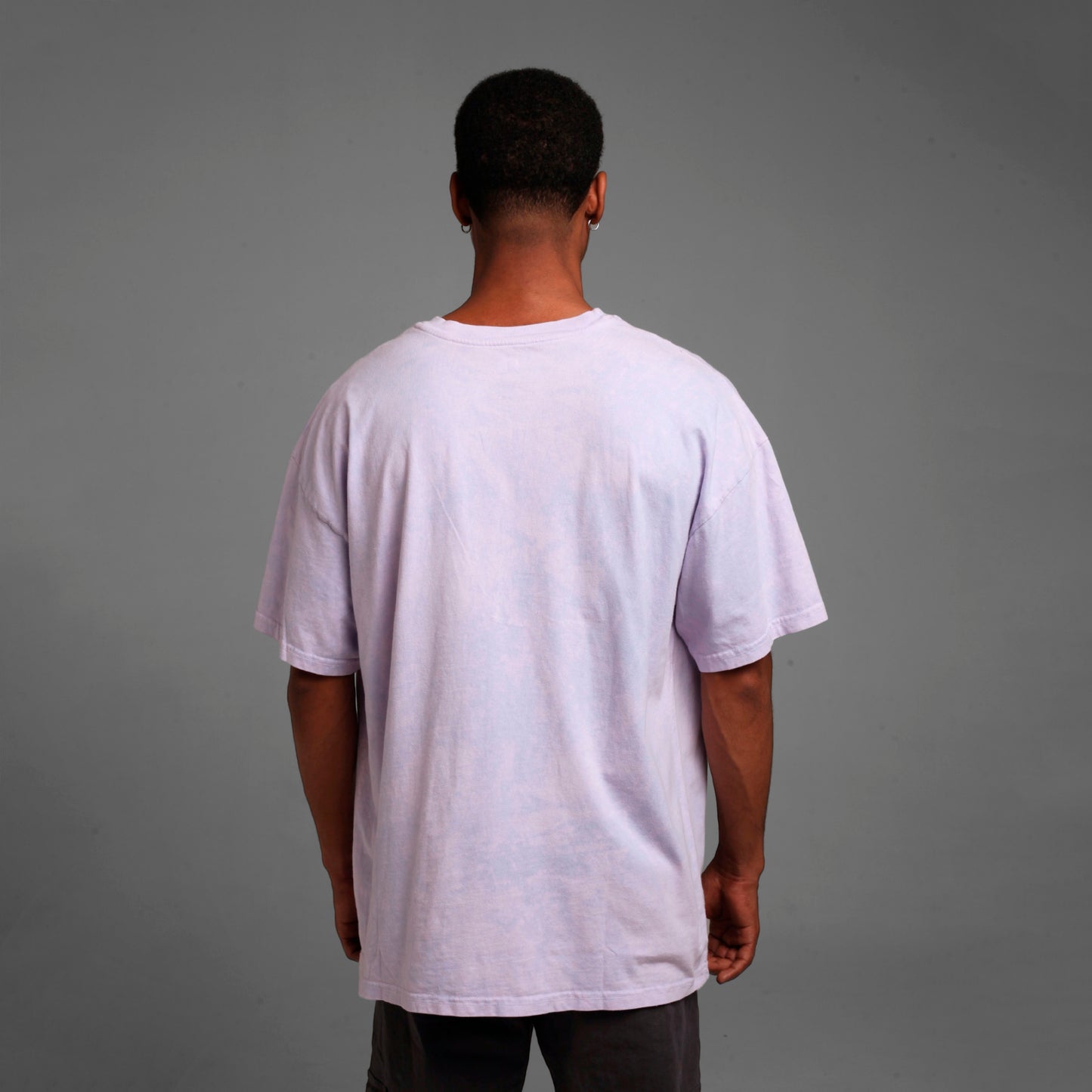 Camiseta Oversize Hombre Lila 200G