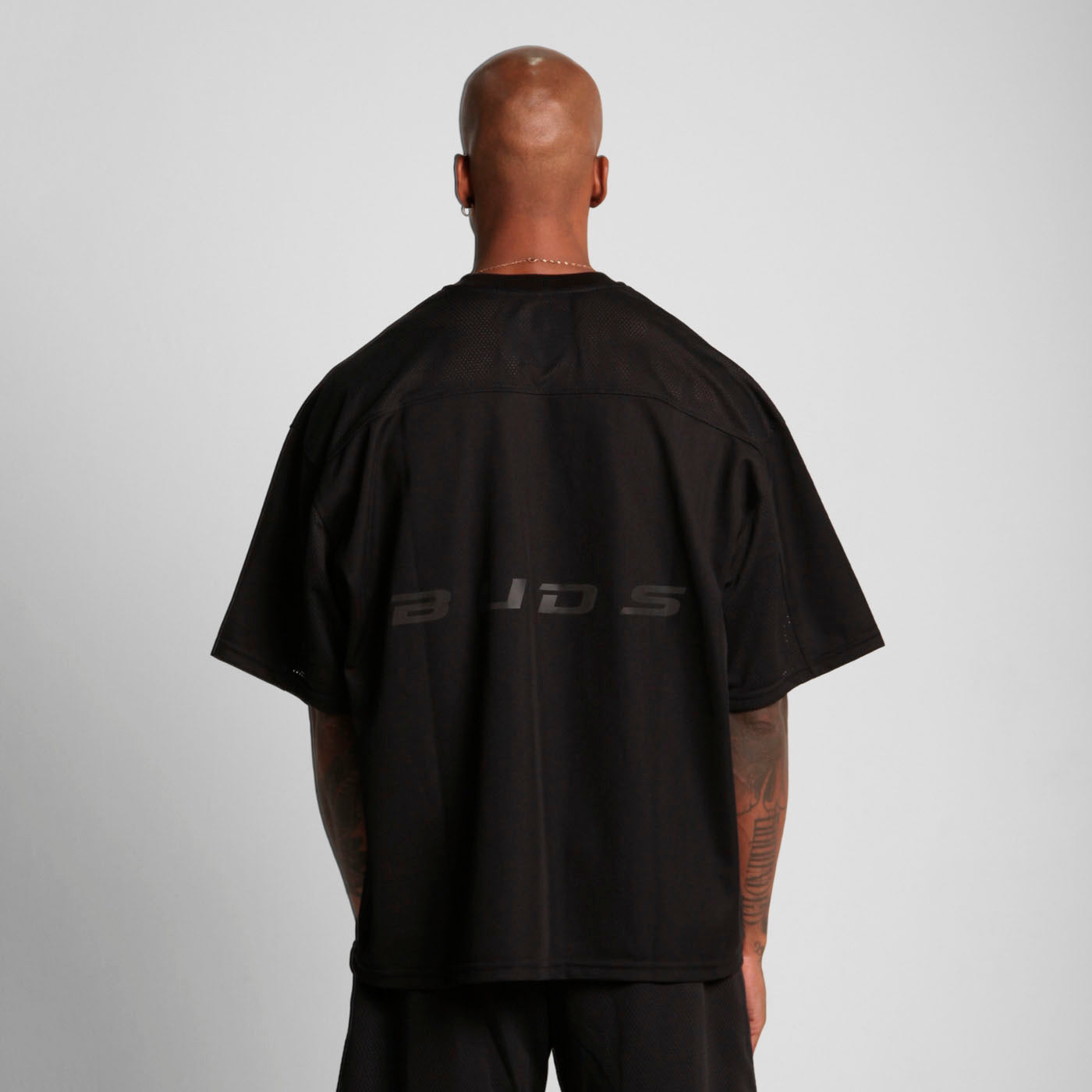 Camiseta Malla Beisbolera Negra Buds