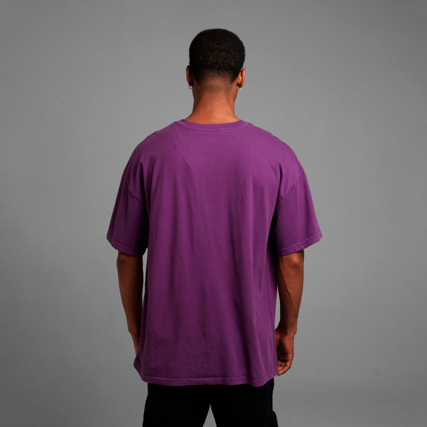 Camiseta Oversize Hombre Morada 200G