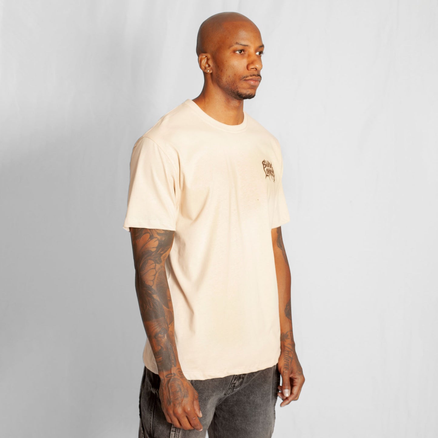 Camiseta Regular Hombre Beige Buds