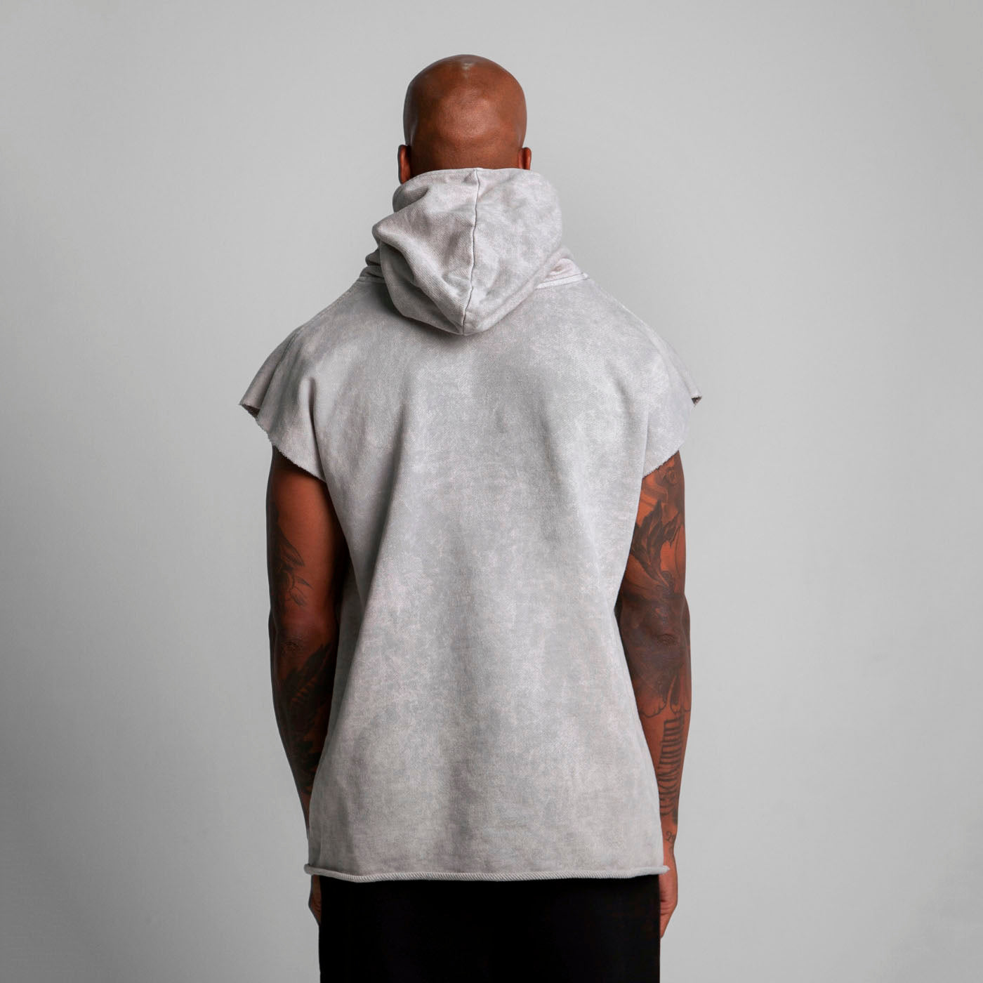 Chaleco Oversize Unisex Acid Wash Gris Buds