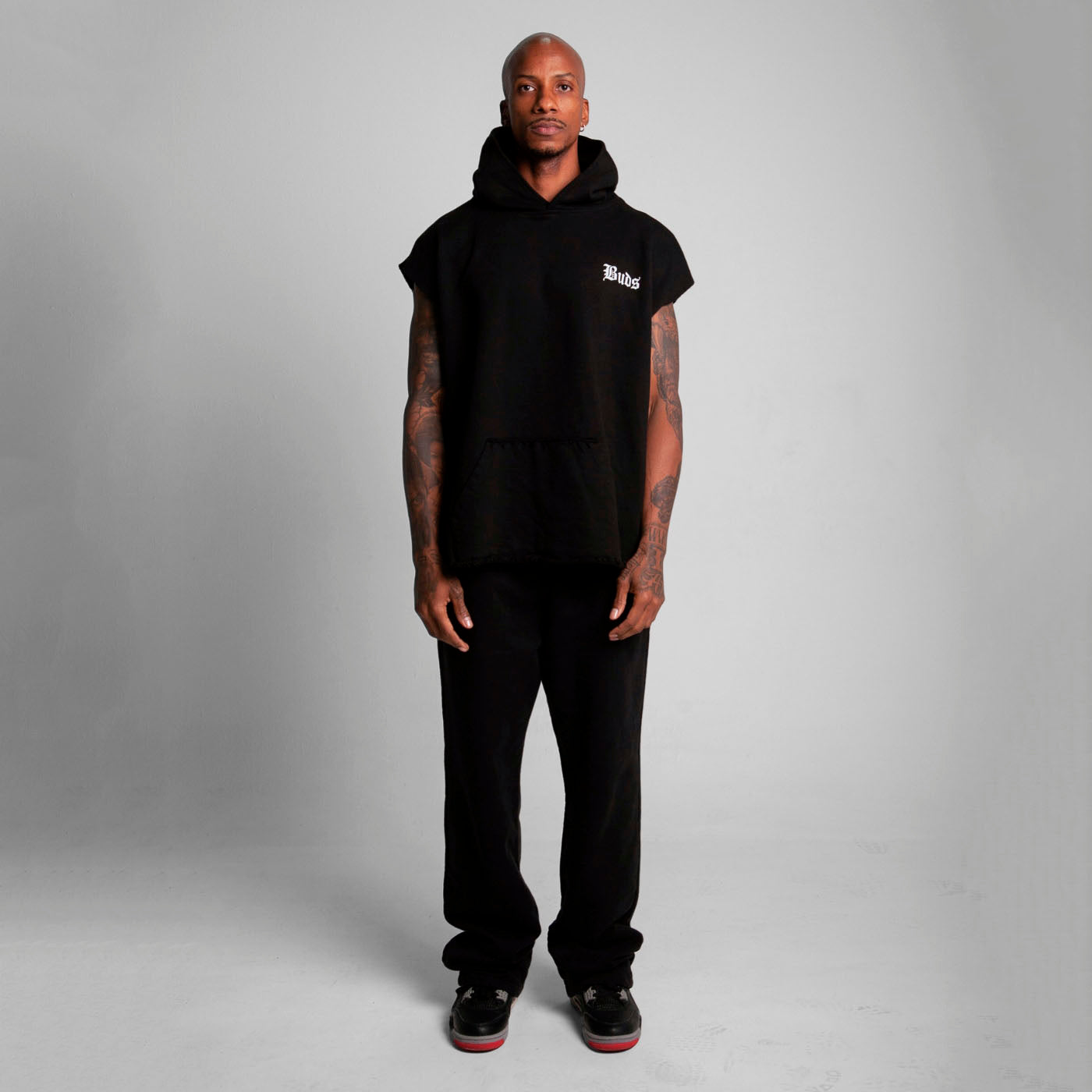 Chaleco Oversize Unisex Negro Buds