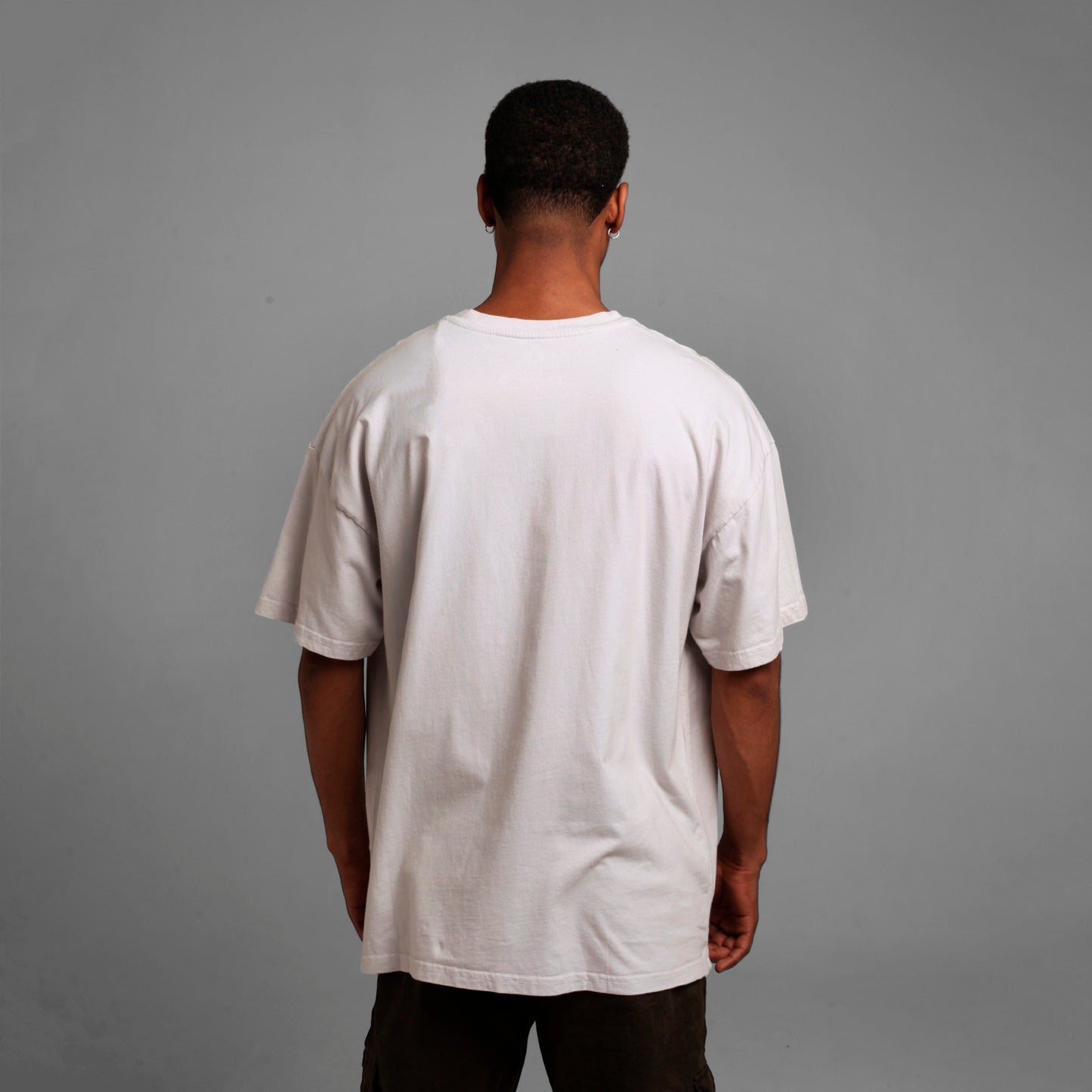 Camiseta Oversize Hombre Gris 200G