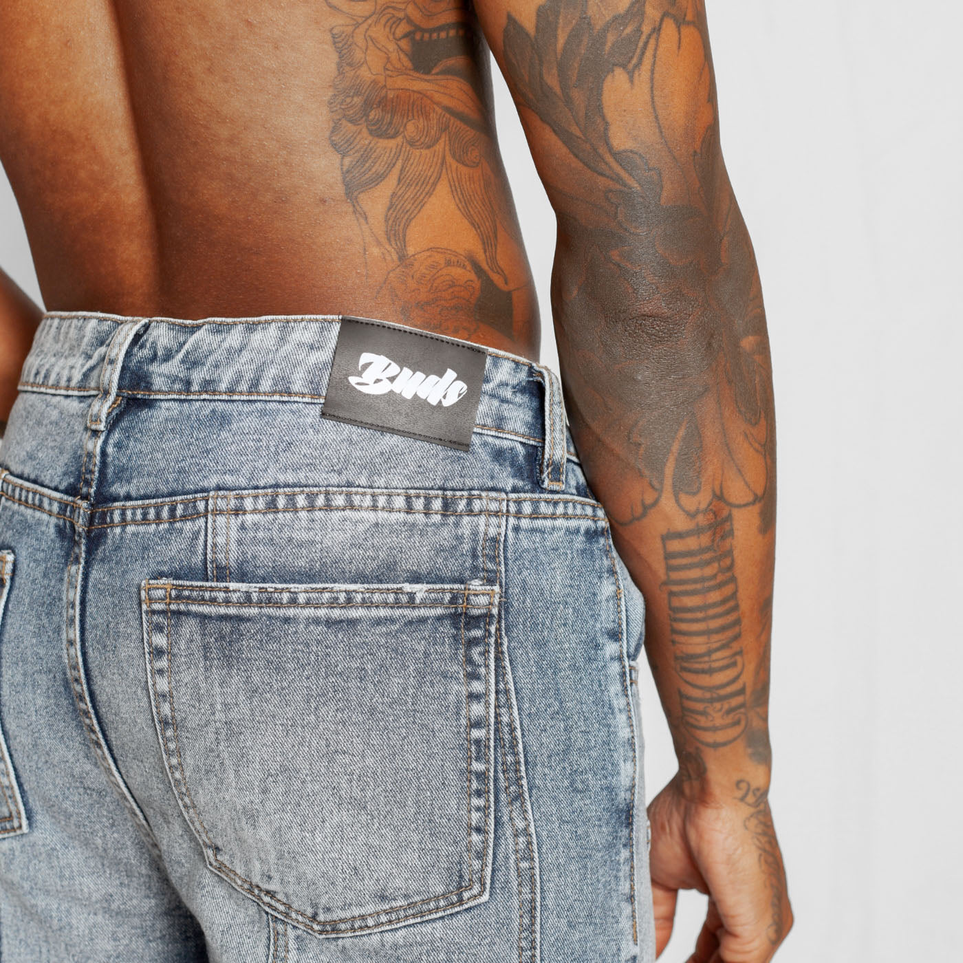 Jean Denim Flare Hombre Azul Buds