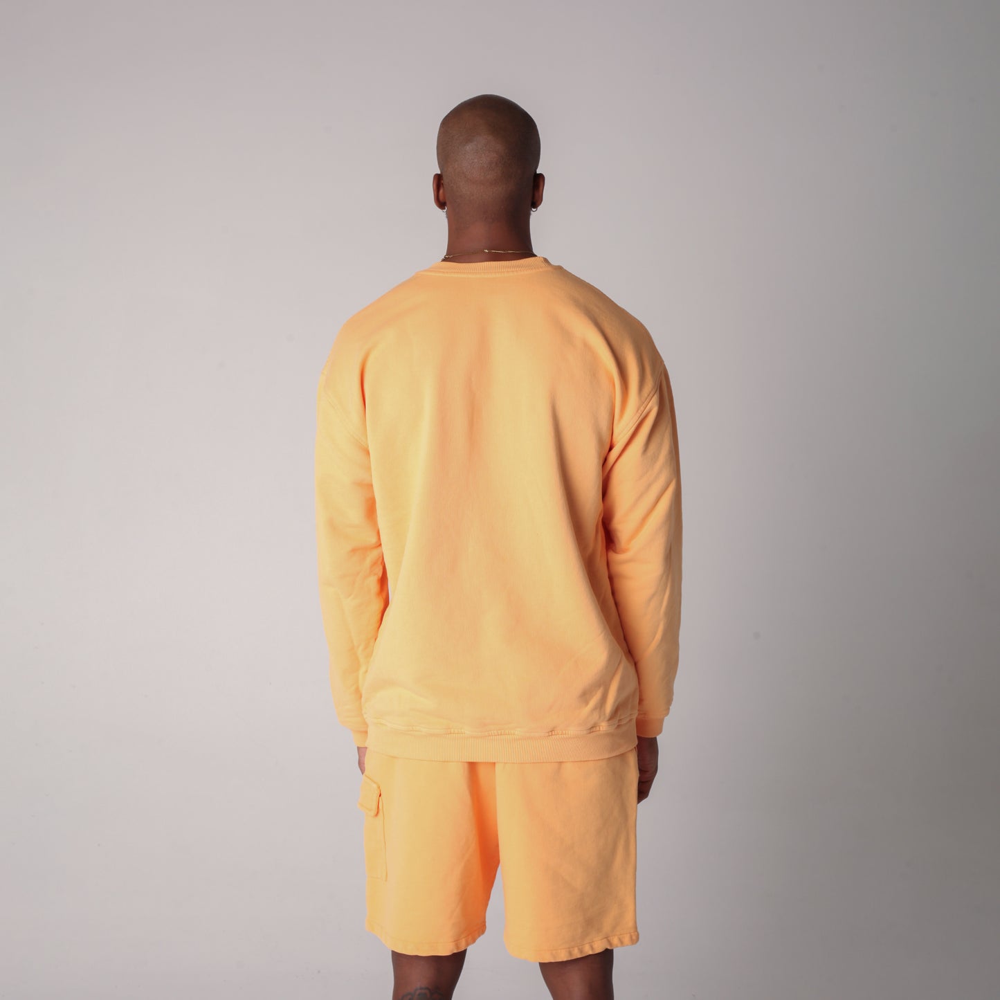 Buzo Crewneck Mandarina Tela Alto Gramaje 385G