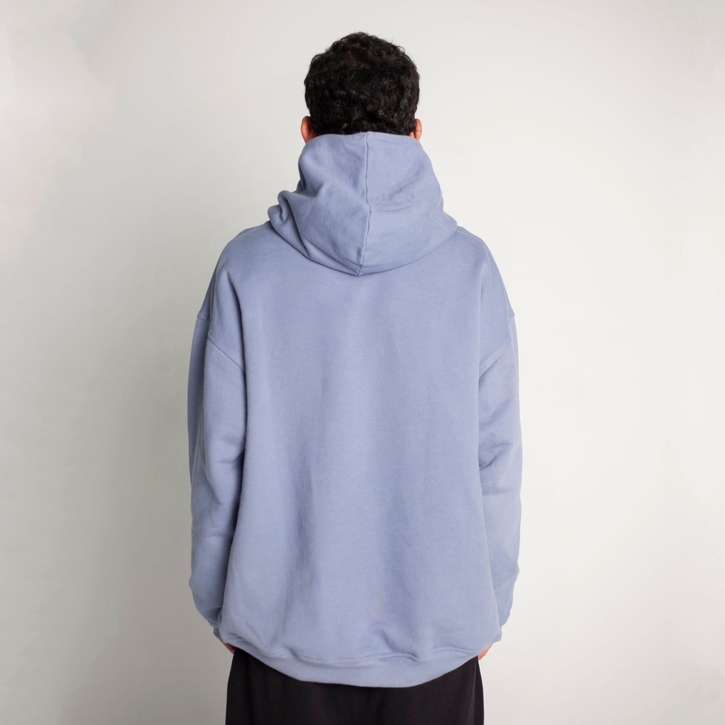 Buzo Hoodie Azul Tela Alto Gramaje 400G