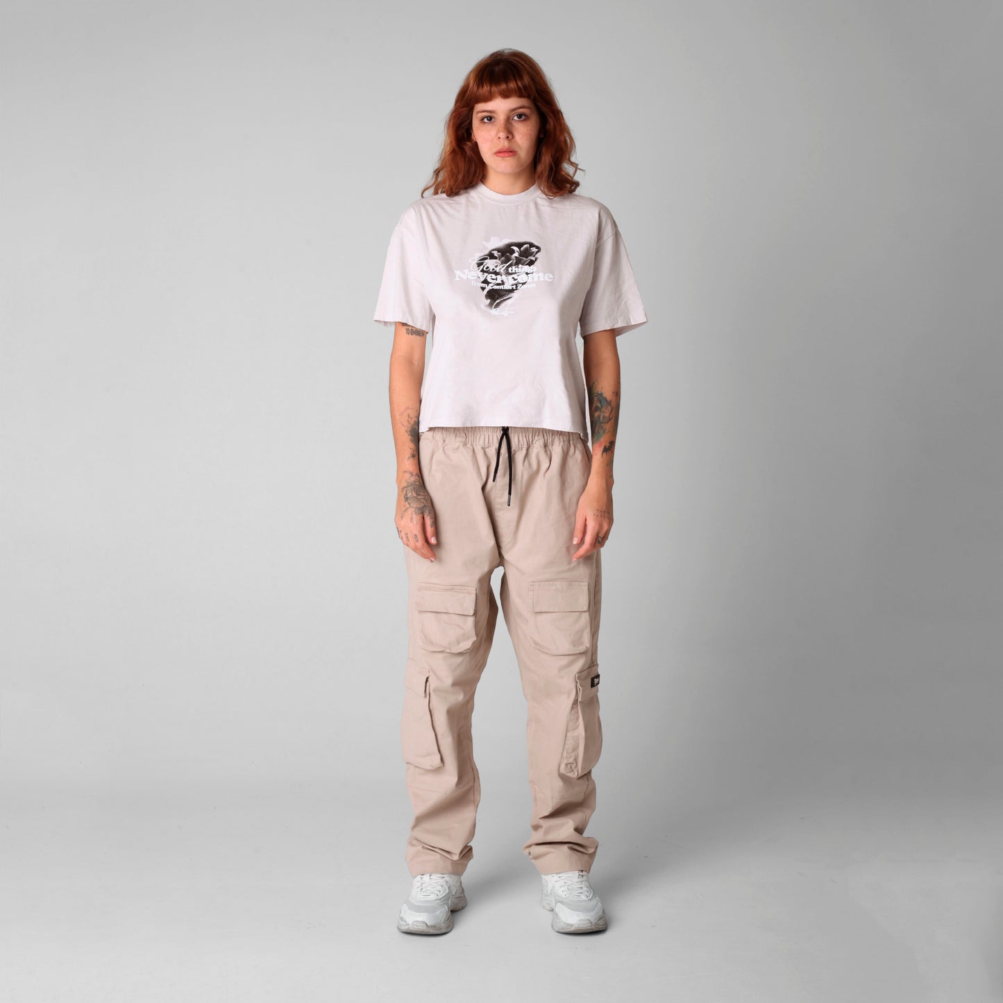 Camiseta Mujer Gris Buds