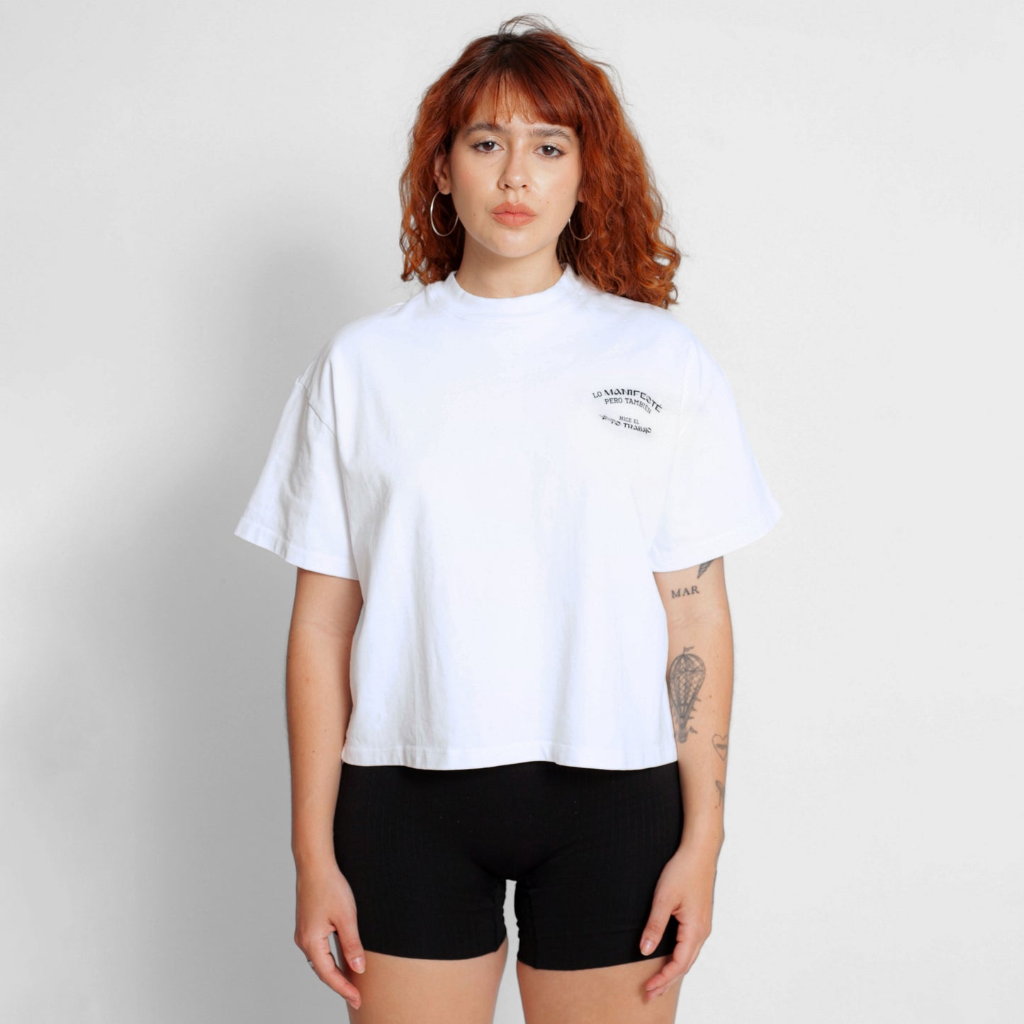 Camiseta Oversize Mujer Blanca Buds