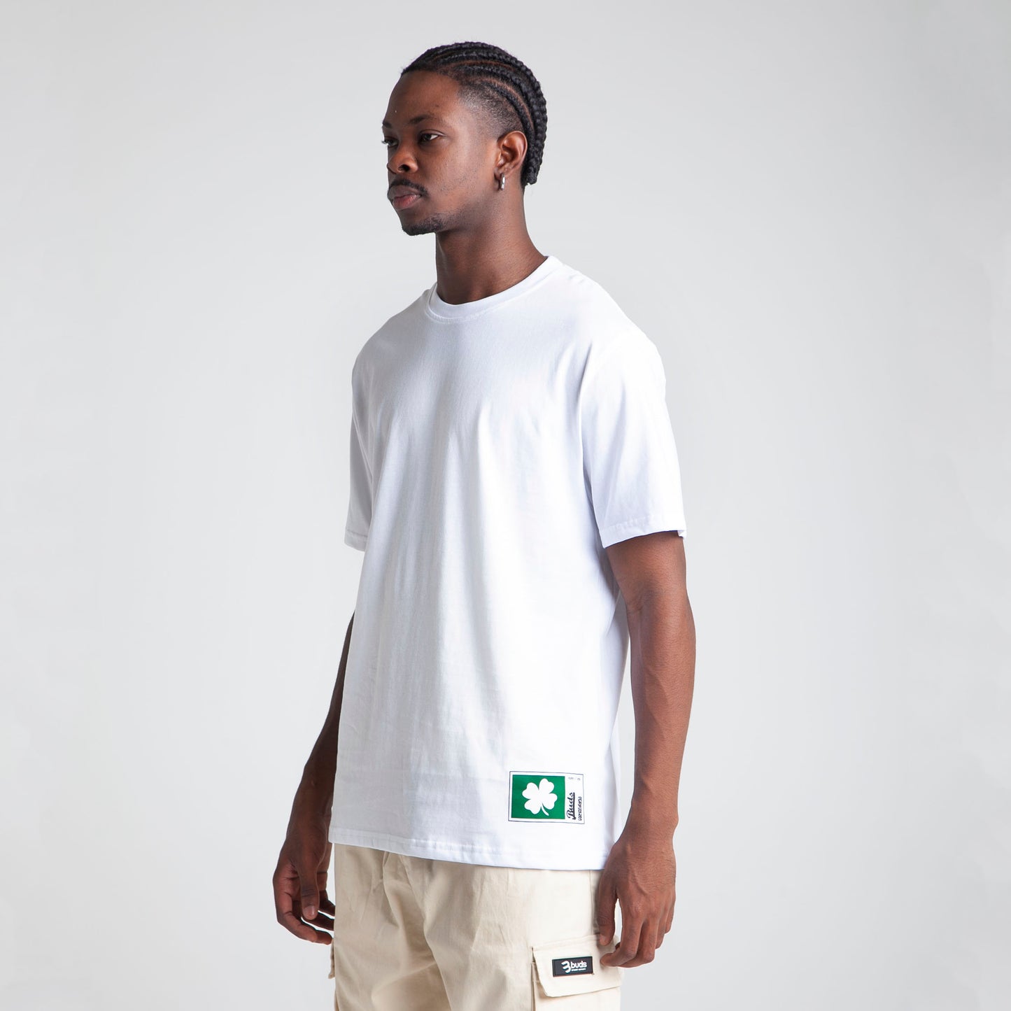 Camiseta Regular Fit Blanca Buds