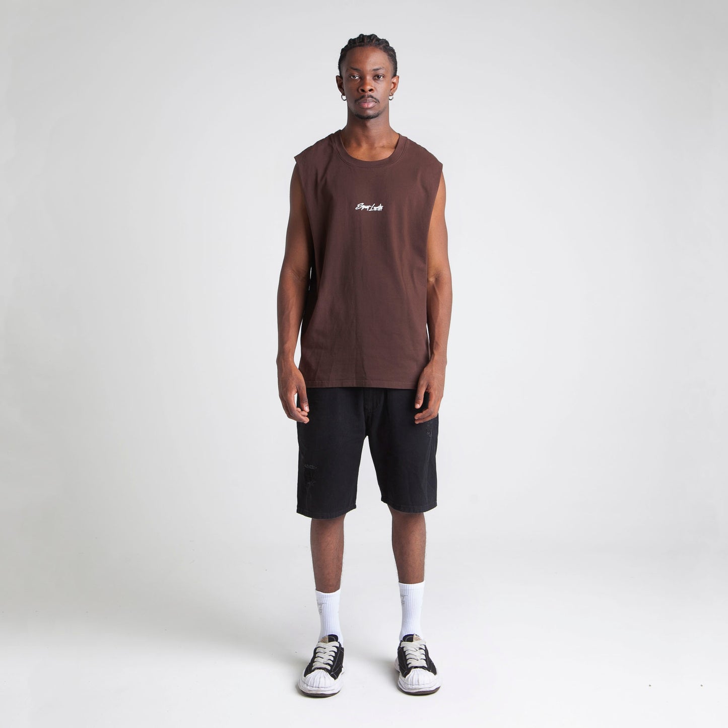 Camisilla Oversize Hombre Chocolate Buds