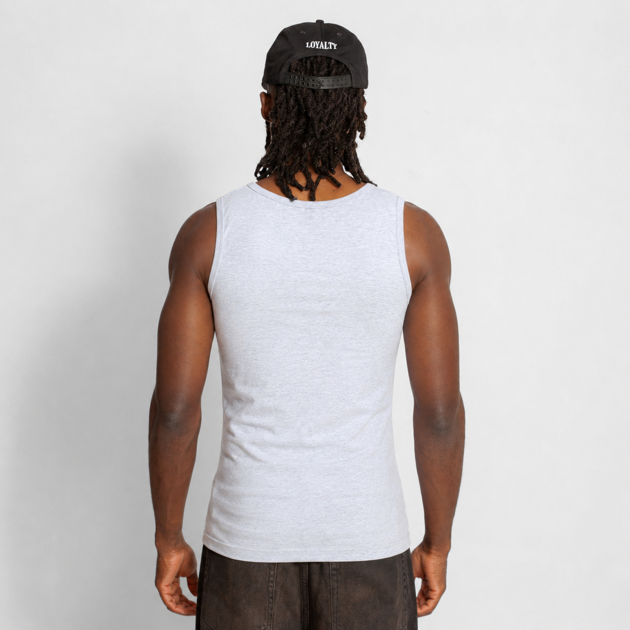 Tank Top Slim Rib Hombre Gris Buds