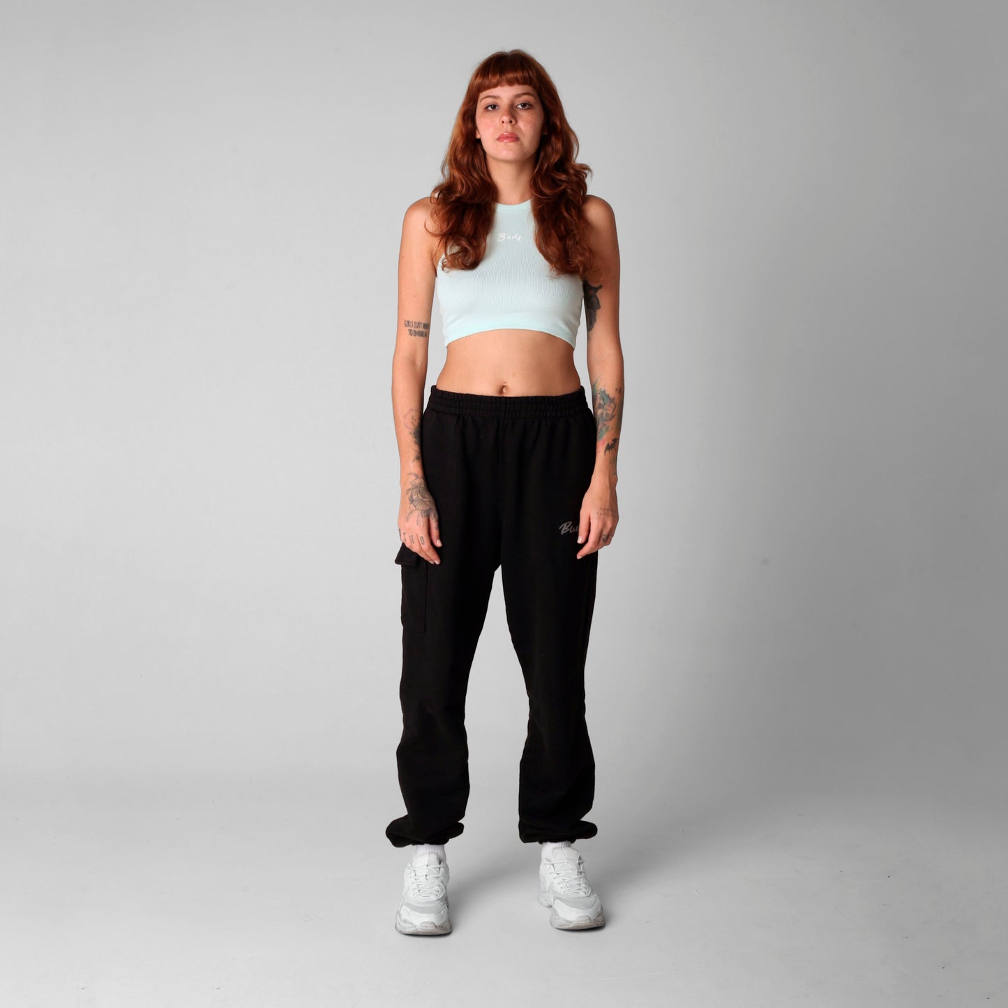 Crop Top Mujer Rib Verde Menta Buds