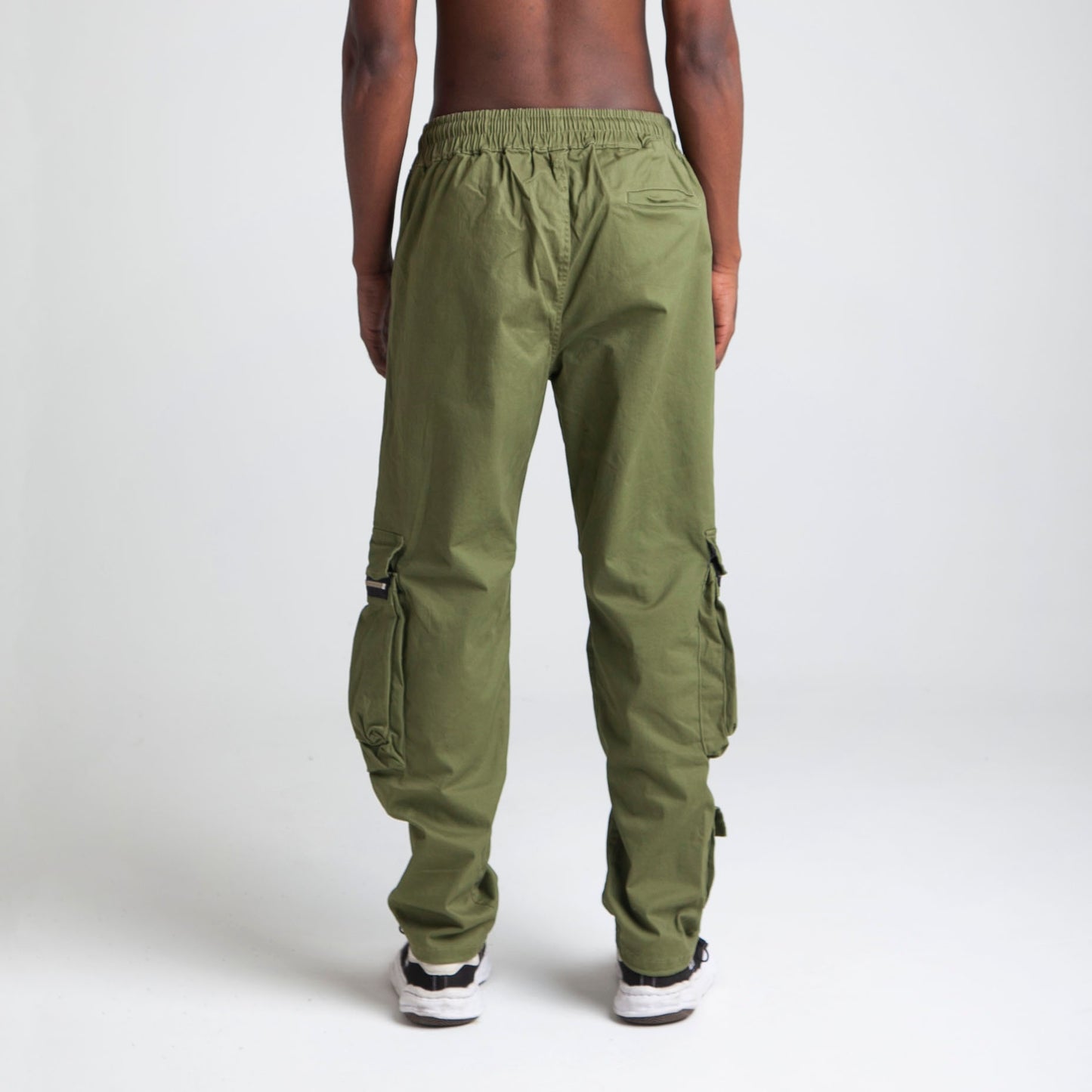 Pantalón Cargo Bota Recta Verde Buds