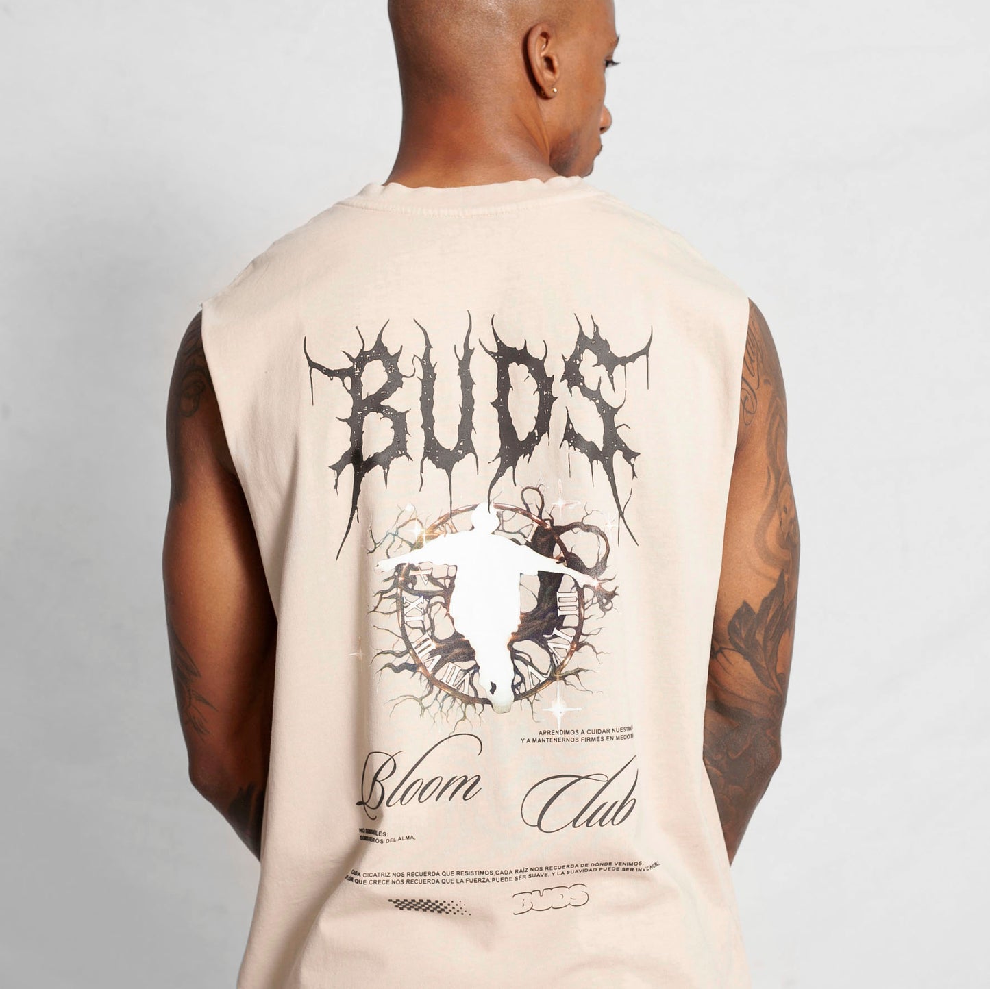 Camisilla Oversize Hombre Beige Buds