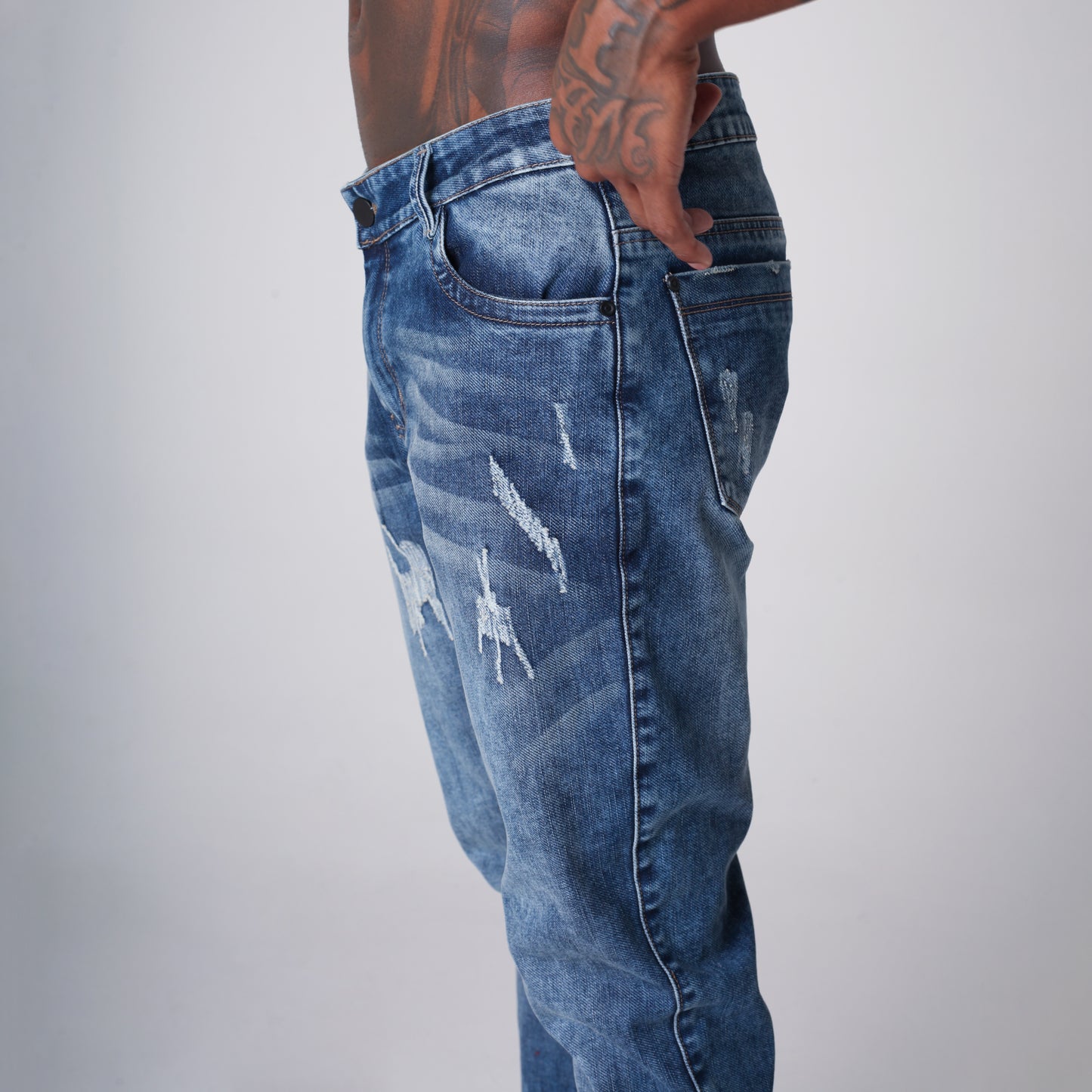 Jean Skinny Hombre Azul Medio 1203