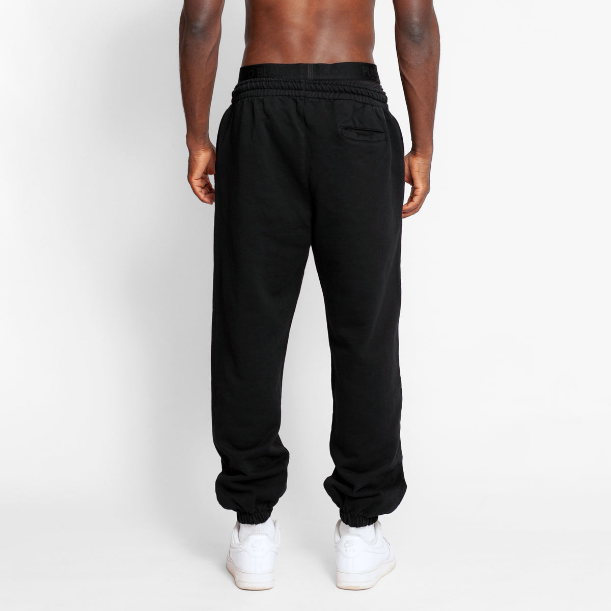Sudadera Hombre Bota Resorte Negra Tela Alto Gramaje 400G