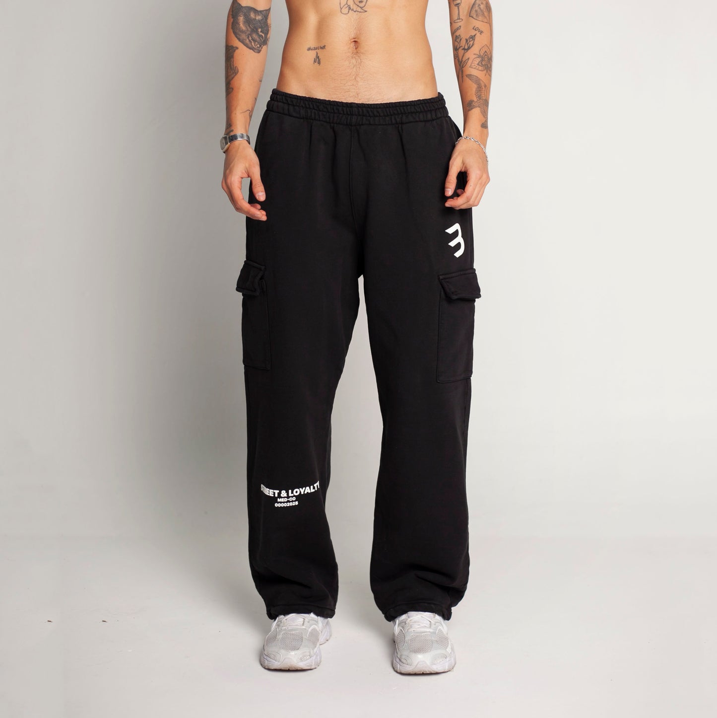 Set Buzo Hoodie y Sudadera Bota Recta Negro 400G