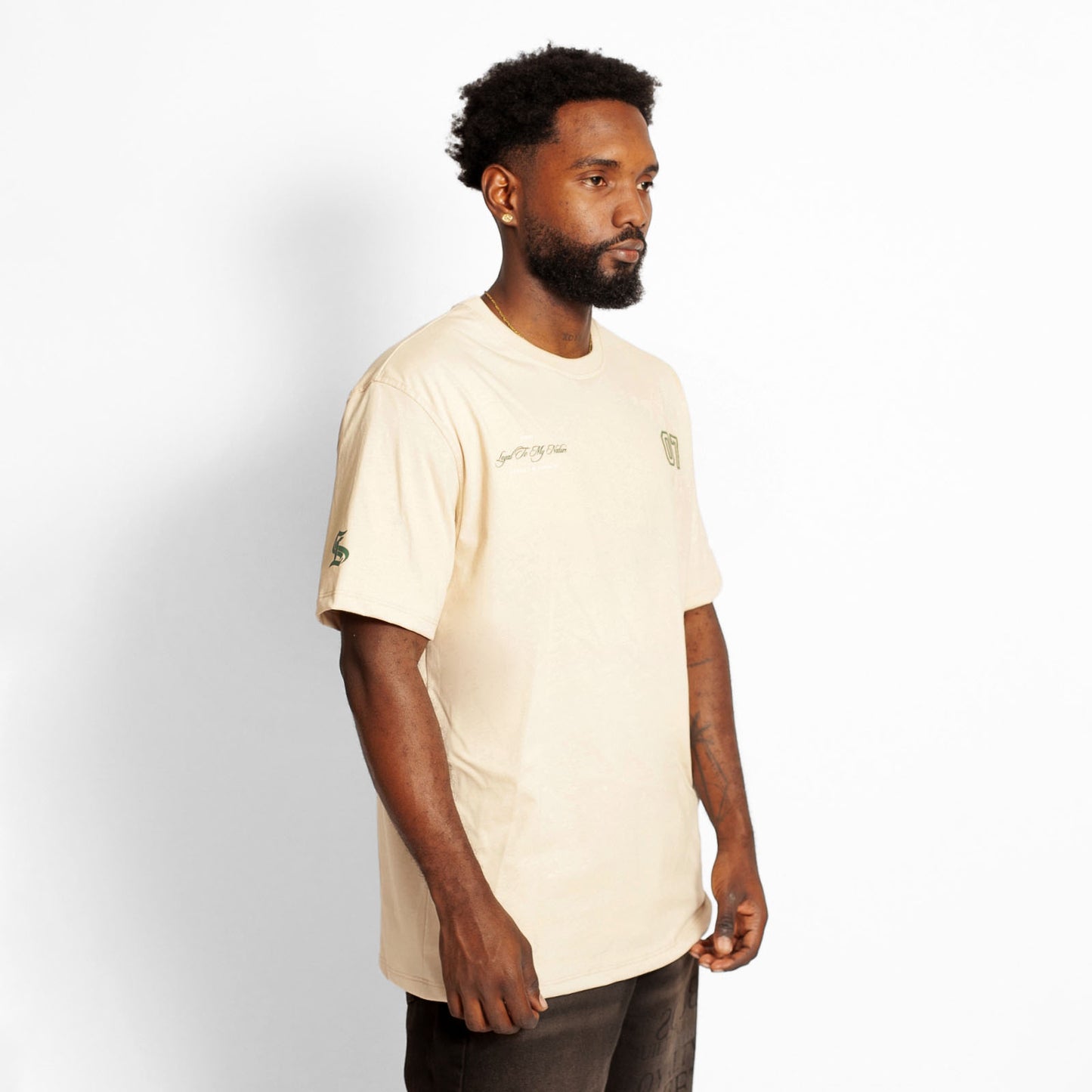 Camiseta Regular Hombre Beige Buds