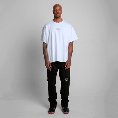 Camiseta Oversize Hombre Blanca Alto Gramaje 300G