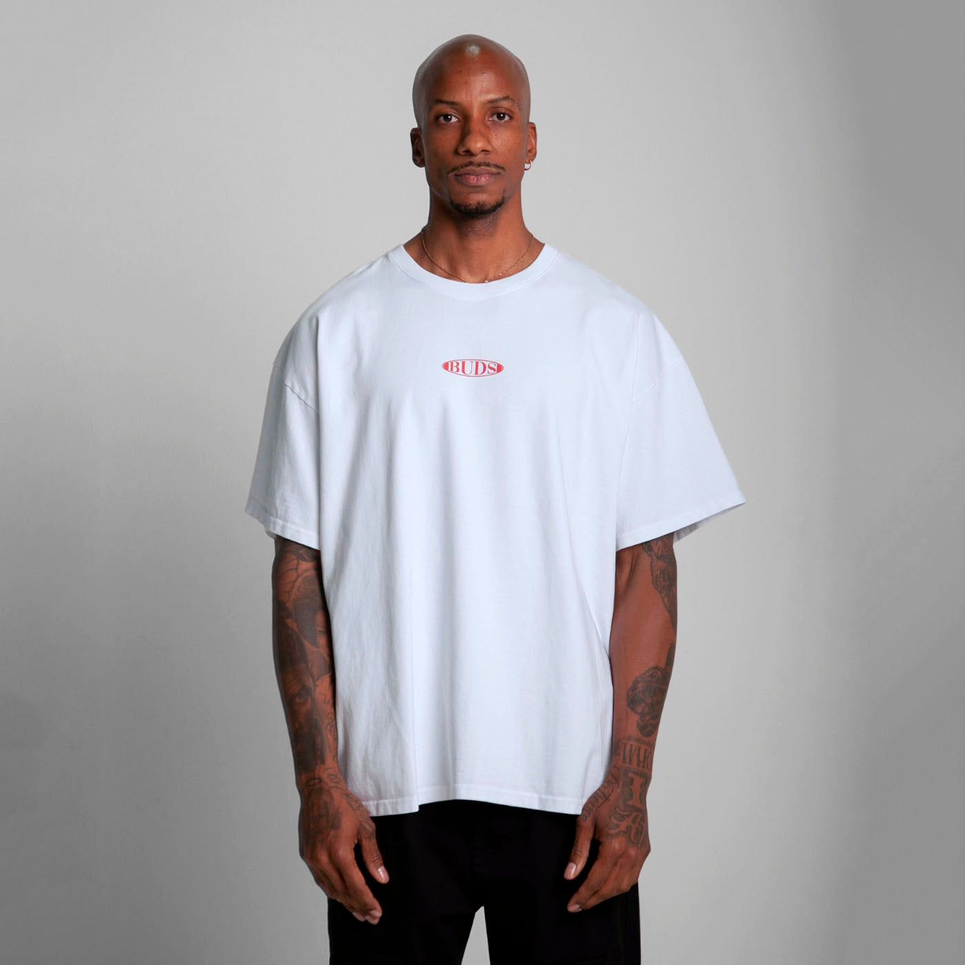 Camiseta Oversize Hombre Blanca Alto Gramaje 300G