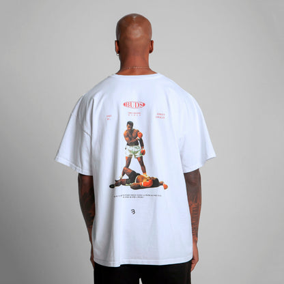 Camiseta Oversize Hombre Blanca Alto Gramaje 300G