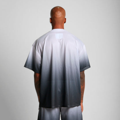 Camisa Malla Beisbolera Degradé Gris Buds