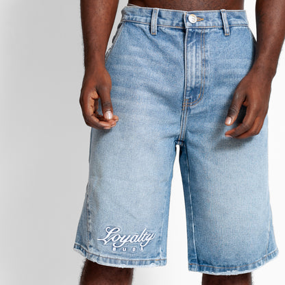Bermuda Denim Baggy Hombre Azul Buds