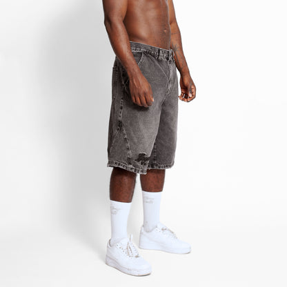 Bermuda Denim Baggy Hombre Gris Buds