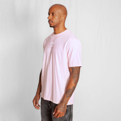 Camiseta Regular Hombre Rosada Buds