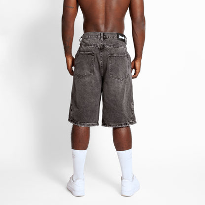 Bermuda Denim Baggy Hombre Gris Buds