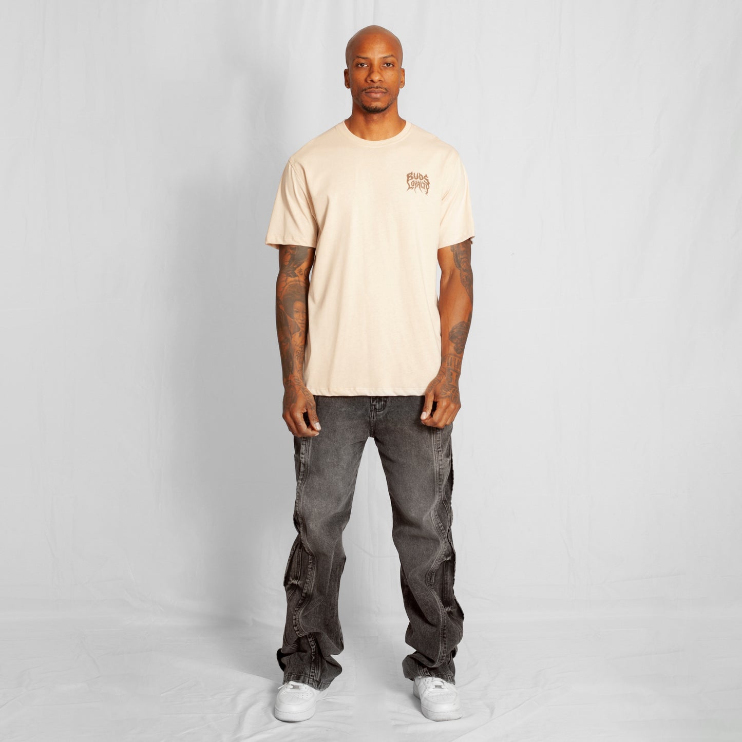 Camiseta Regular Hombre Beige Buds
