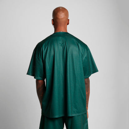 Camisa Malla Beisbolera Verde Buds