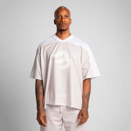 Camiseta Malla Beisbolera Beige Buds