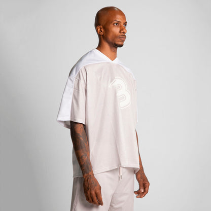 Camiseta Malla Beisbolera Beige Buds