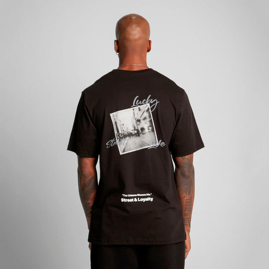 Camiseta Regular Fit Negra Buds