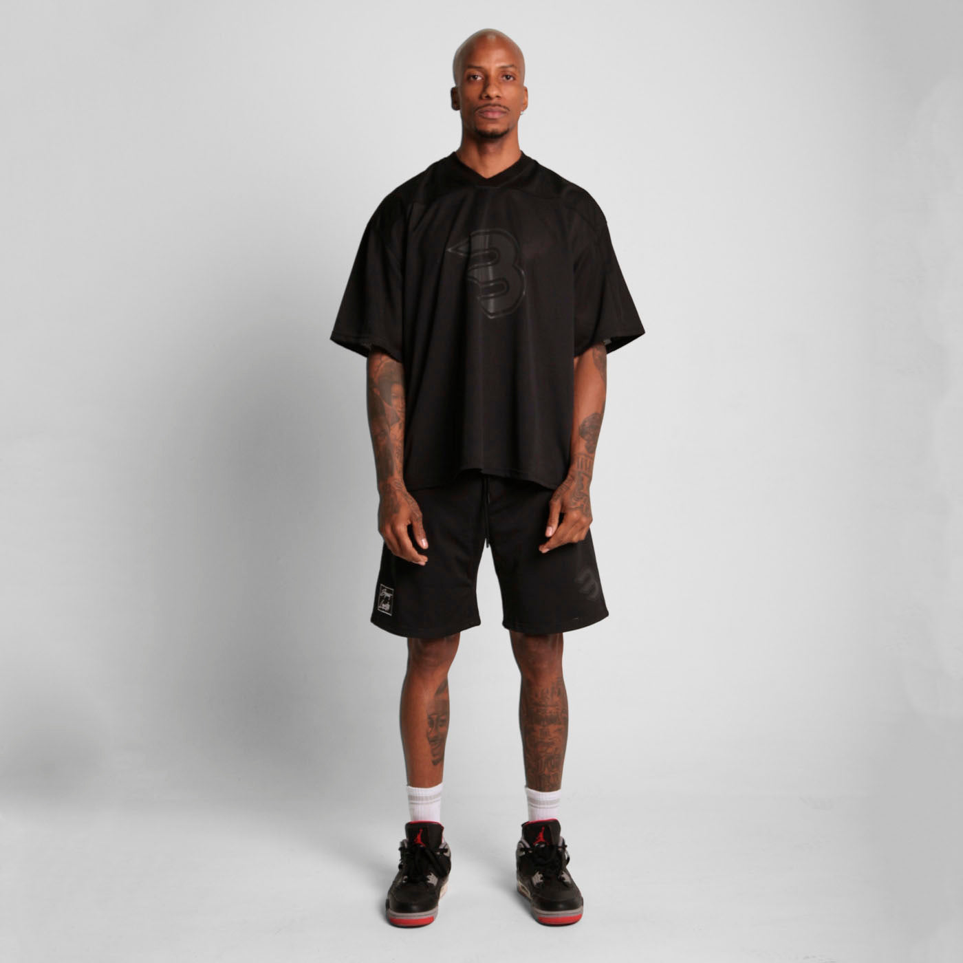Camiseta Malla Beisbolera Negra Buds