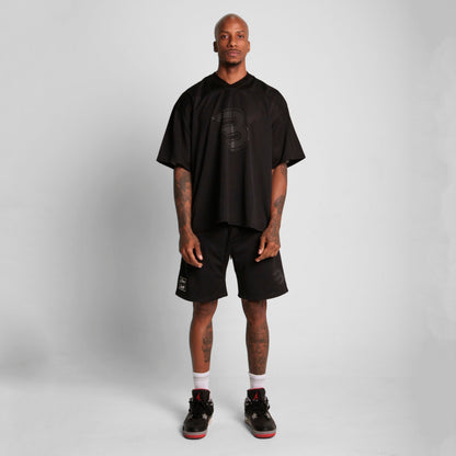 Camiseta Malla Beisbolera Negra Buds