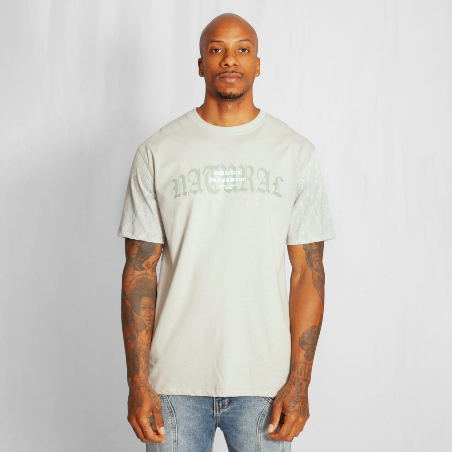 Camiseta Regular Hombre Verde Claro Buds