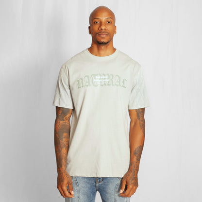 Camiseta Regular Hombre Verde Claro Buds