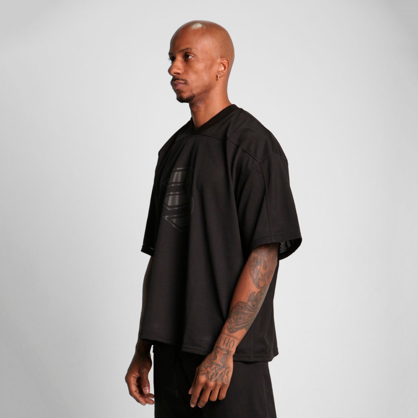 Camiseta Malla Beisbolera Negra Buds