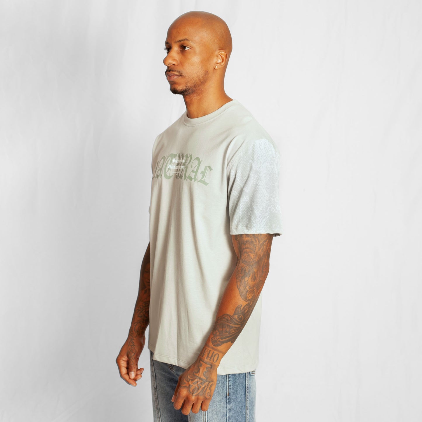 Camiseta Regular Hombre Verde Claro Buds