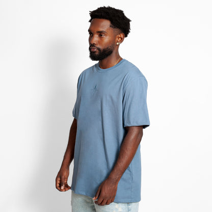 Camiseta Regular Hombre Azul Buds
