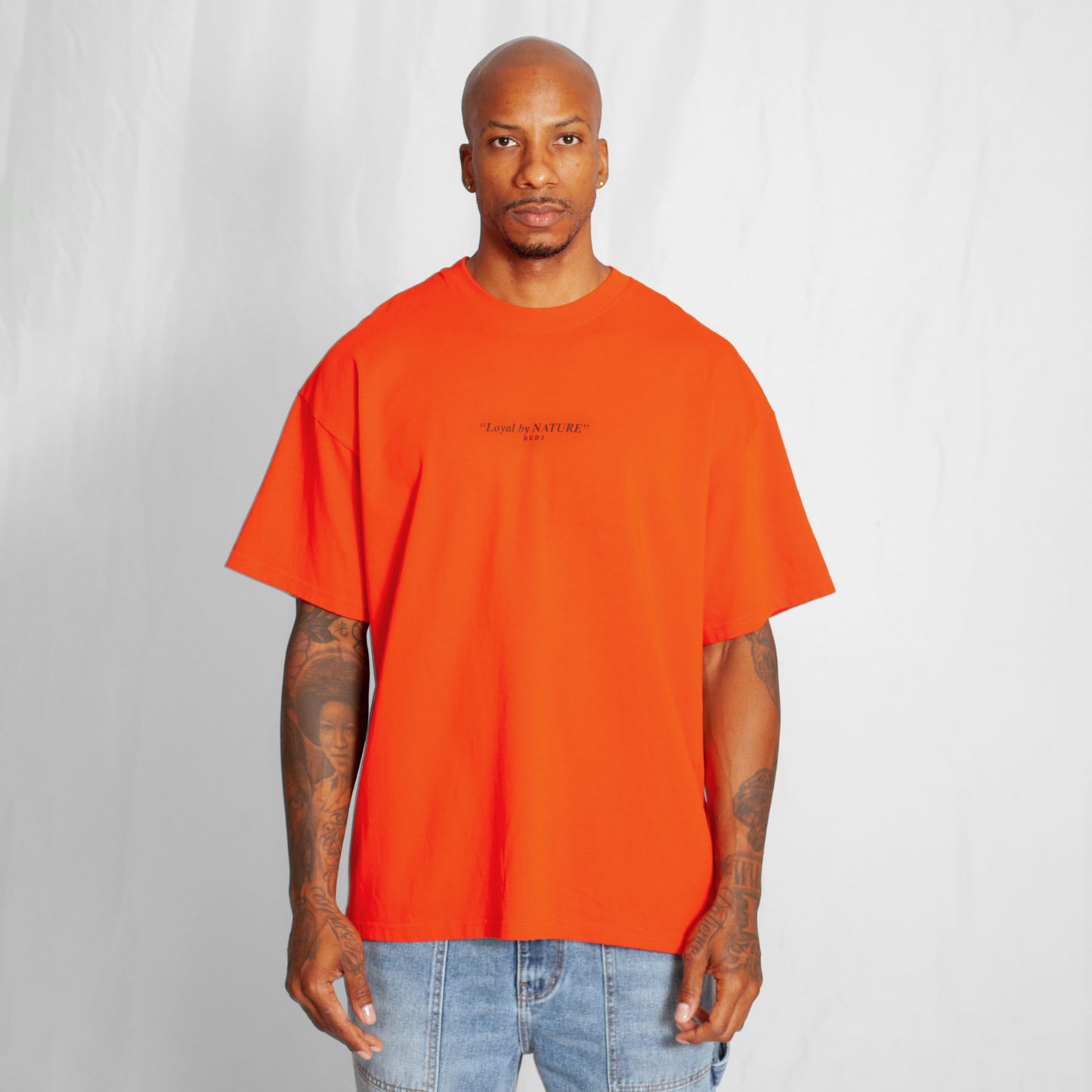 Camiseta Oversize Hombre Roja Alto Gramaje 250G