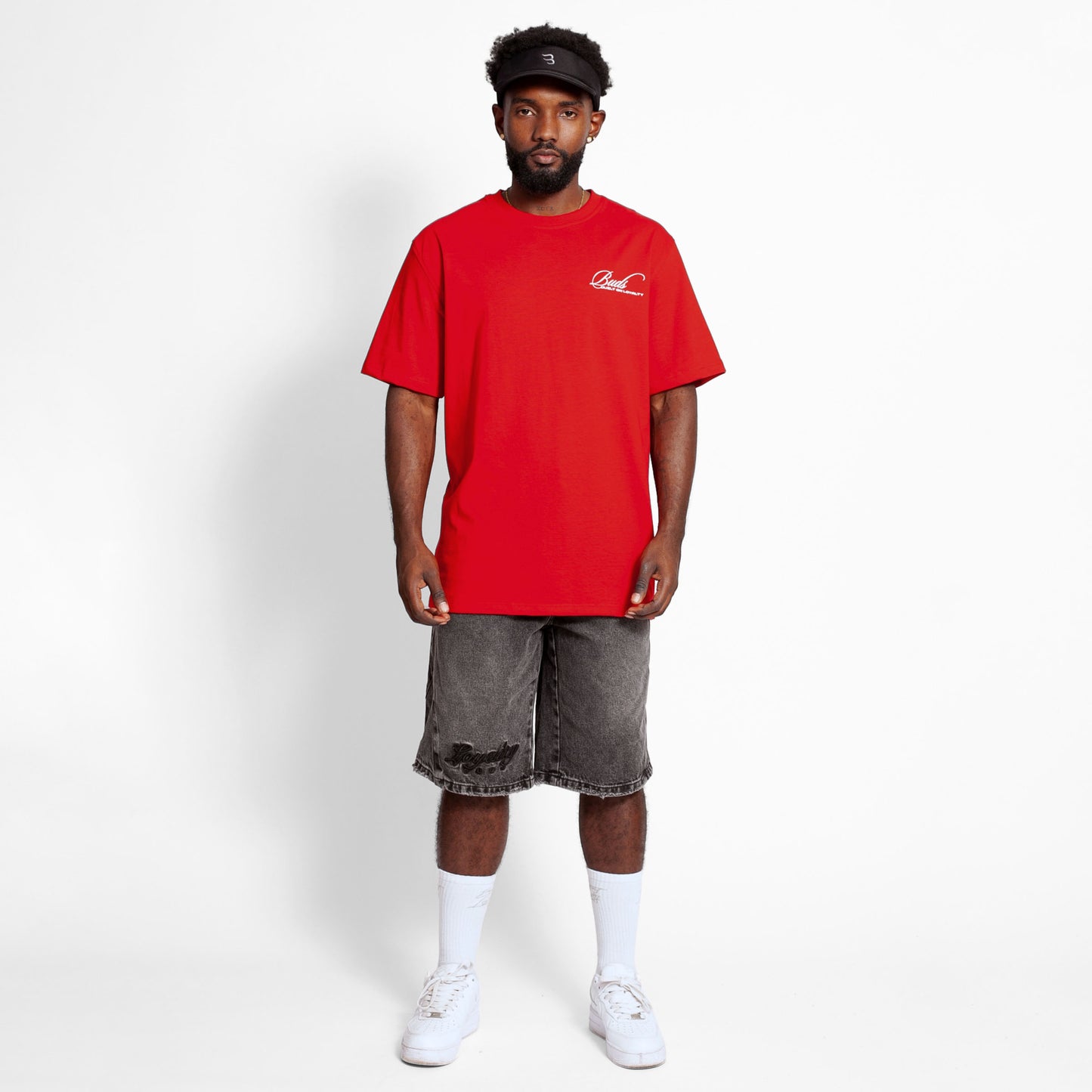 Camiseta Regular Hombre Roja Buds
