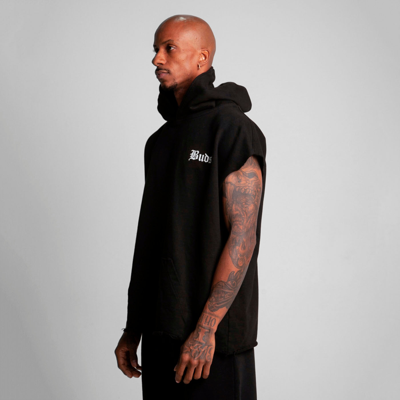 Chaleco Oversize Unisex Negro Buds